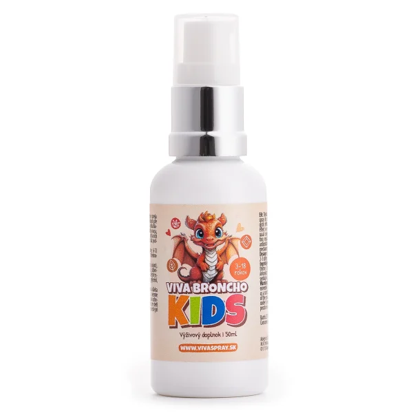 VIVA BRONCHO Kids – sprej na podporu dýchacích ciest pre deti 50 ml